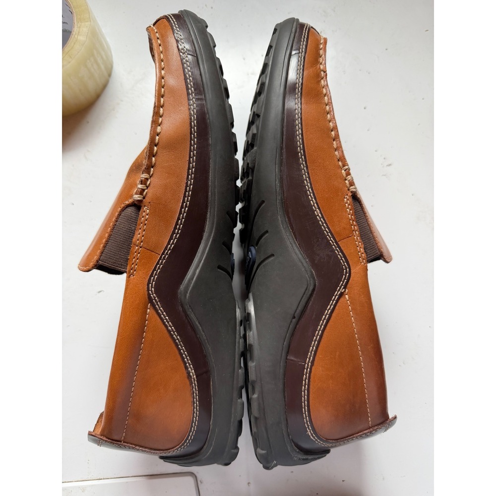 COLE HAAN Grant Canoe Camp Moc Mens 9.5 M Brown Leather Loafers C03559